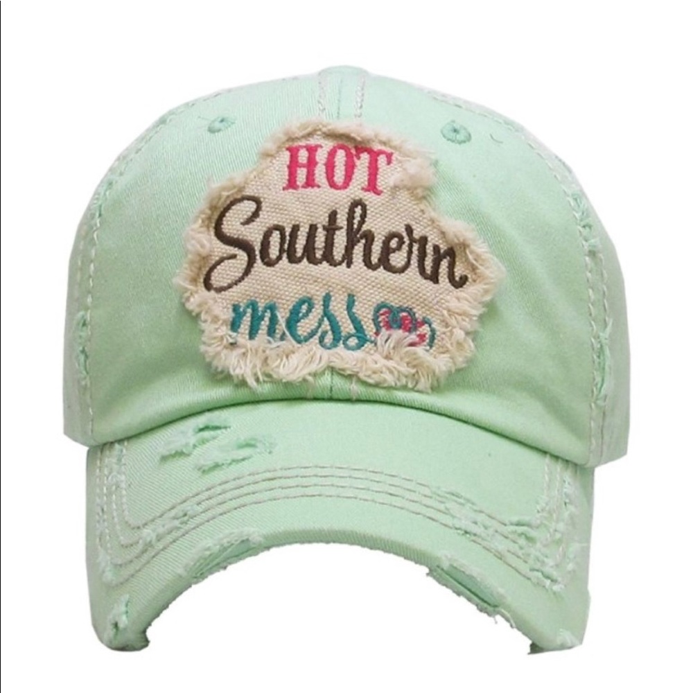Hot Southern Mess vintage style baseball cap hat